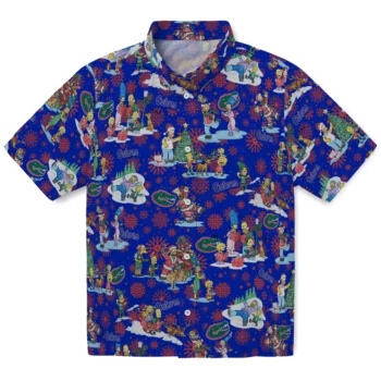 florida gators simpsons christmas blue hawaiian shirts best selling