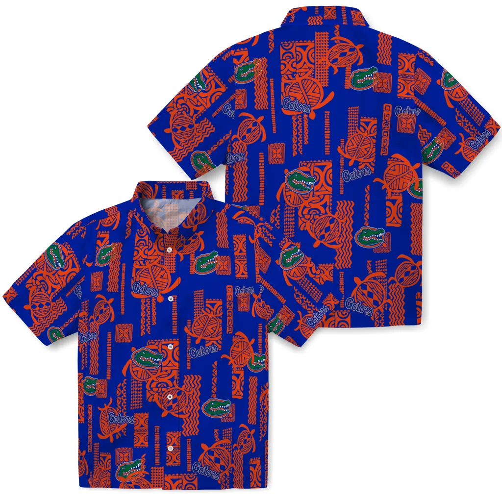 Florida Gators Hawaiian Shirt - Turtle Lines florida gators turtle lines blue hawaiian shirts high quality