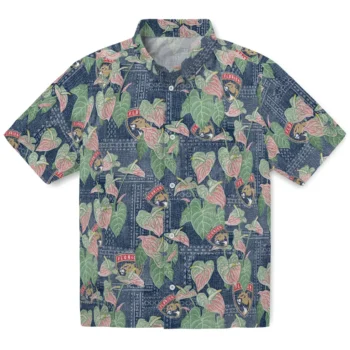 florida panthers anthurium overlay red hawaiian shirts best selling