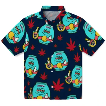 florida panthers bong smile red hawaiian shirts best selling