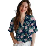Florida Panthers Hawaiian Shirt – Flamingo and Hibiscus