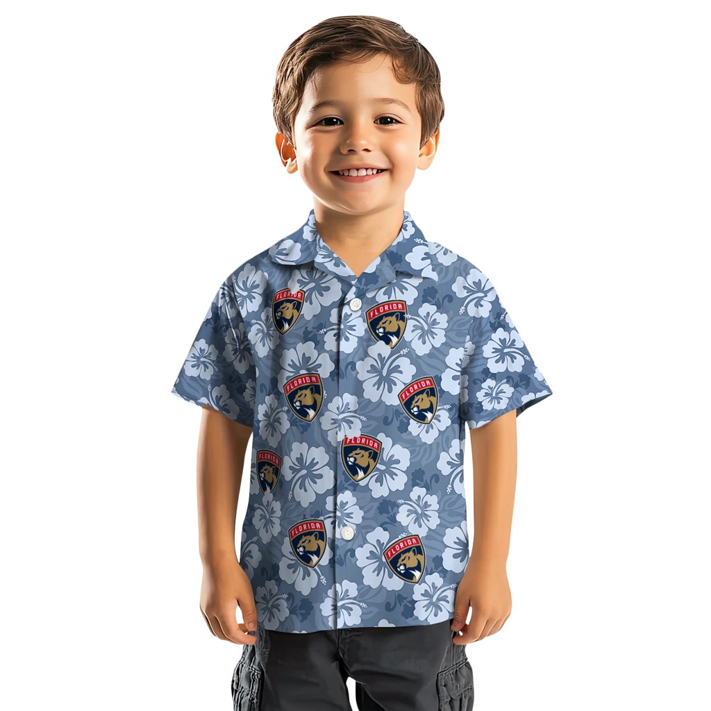 Florida Panthers Hawaiian Shirt - Hibiscus Cluster florida panthers hibiscus cluster red hawaiian shirts top rated