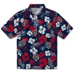Florida Panthers Hawaiian Shirt – Hibiscus Flower Design
