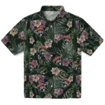 Florida Panthers Hawaiian Shirt – Hibiscus Leaves Pattern