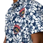 Florida Panthers Hawaiian Shirt – Hibiscus Motif