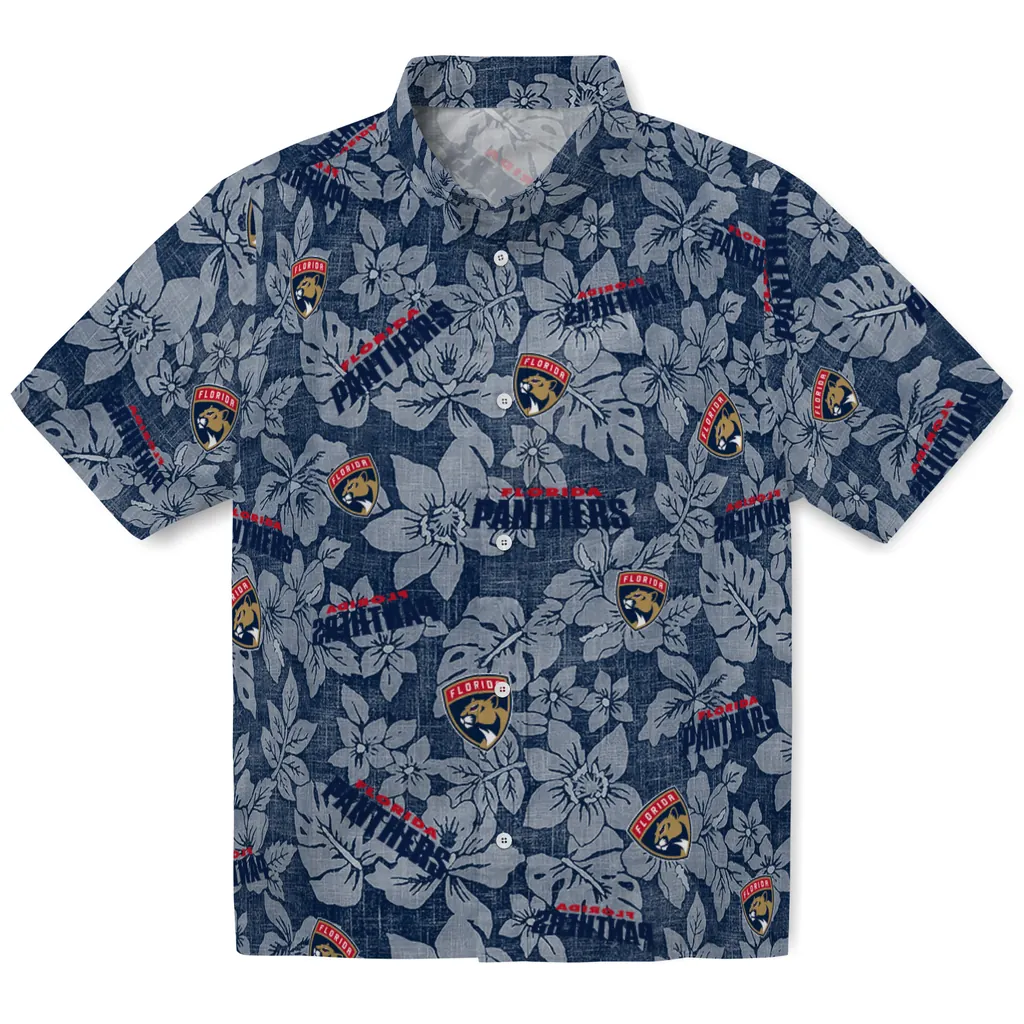 Florida Panthers Hawaiian Shirt - Hibiscus Oasis florida panthers hibiscus oasis red hawaiian shirts best selling