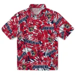 Florida Panthers Hawaiian Shirt – Hibiscus Overlay