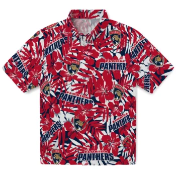 florida panthers hibiscus overlay hawaiian shirts best selling