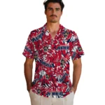 Florida Panthers Hawaiian Shirt – Hibiscus Overlay