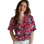 Florida Panthers Hawaiian Shirt – Hibiscus Overlay