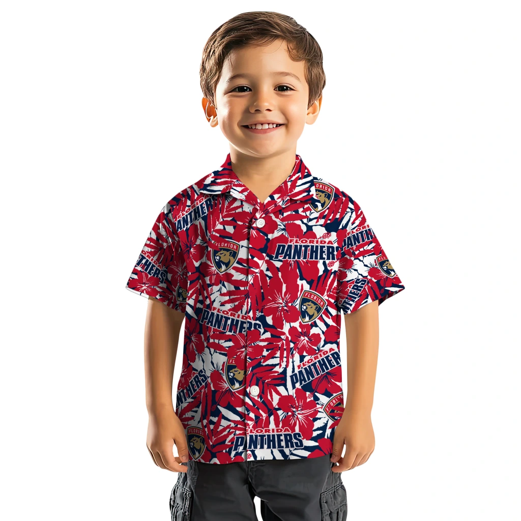 Florida Panthers Hawaiian Shirt - Hibiscus Overlay florida panthers hibiscus overlay hawaiian shirts top rated