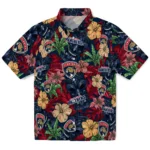 Florida Panthers Hawaiian Shirt – Hibiscus Tiki Jungle