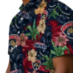 Florida Panthers Hawaiian Shirt – Hibiscus Tiki Jungle
