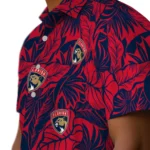 Florida Panthers Hawaiian Shirt – Monstera Layer