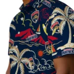 Florida Panthers Hawaiian Shirt – Palm Tree Island