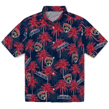 florida panthers palm grove red hawaiian shirts best selling