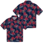 Florida Panthers Hawaiian Shirt – Palm Tree Motif