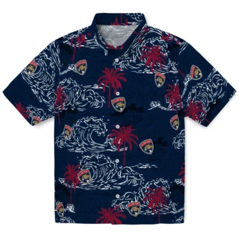 florida panthers wave palm red hawaiian shirts best selling