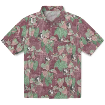 florida state seminoles anthurium overlay garnet hawaiian shirts best selling