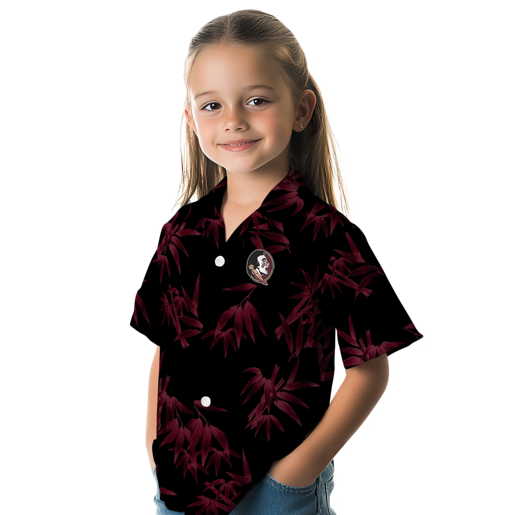 Florida State Seminoles Hawaiian Shirt - Bamboo Branches florida state seminoles bamboo branches garnet black hawaiian shirts premium grade