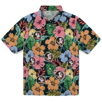 florida state seminoles brilliant hibiscus garden hawaiian shirts best selling