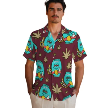 florida state seminoles bong smile garnet hawaiian shirts fashion forward