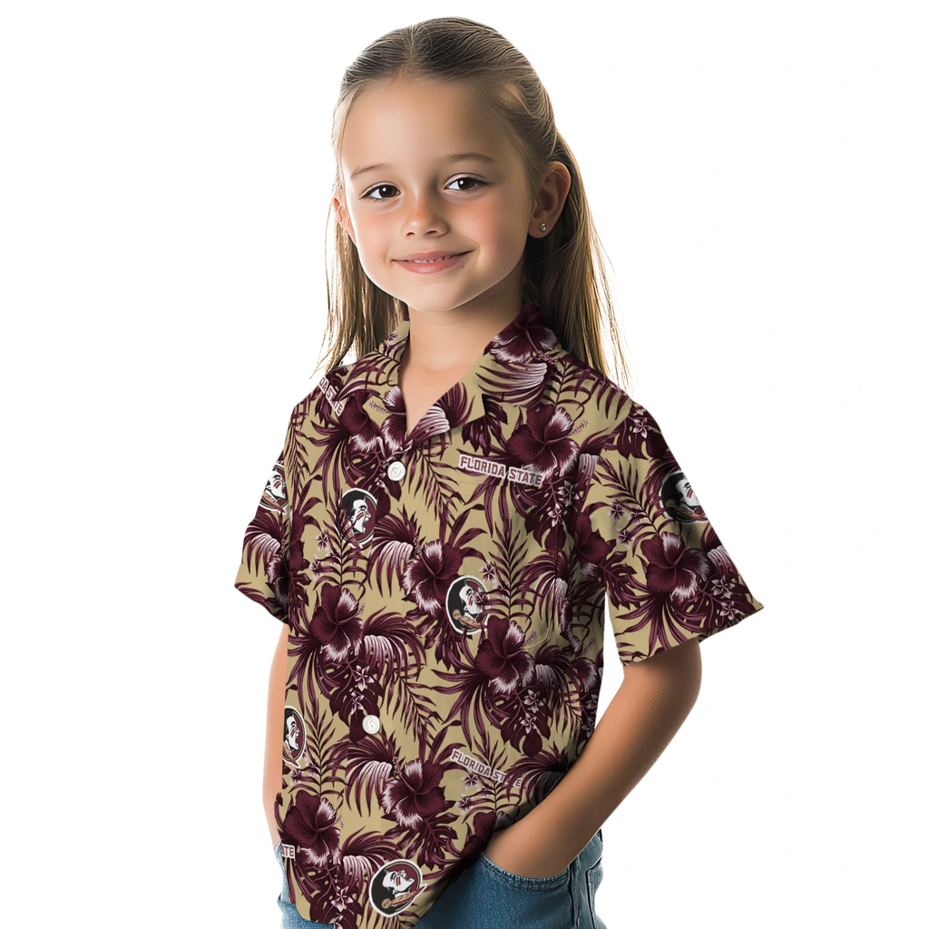 Florida State Seminoles Hawaiian Shirt - Hibiscus Exotic florida state seminoles hibiscus exotic garnet hawaiian shirts premium grade