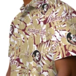 Florida State Seminoles Hawaiian Shirt – Hibiscus Overlay