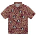 Florida State Seminoles Hawaiian Shirt – Leaf Outline
