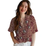 Florida State Seminoles Hawaiian Shirt – Leaf Outline