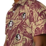 Florida State Seminoles Hawaiian Shirt – Monstera Layer