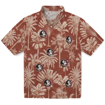 florida state seminoles palm shadows garnet hawaiian shirts best selling