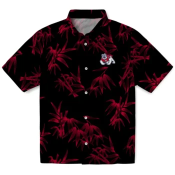 fresno state bulldogs bamboo branches red black hawaiian shirts best selling