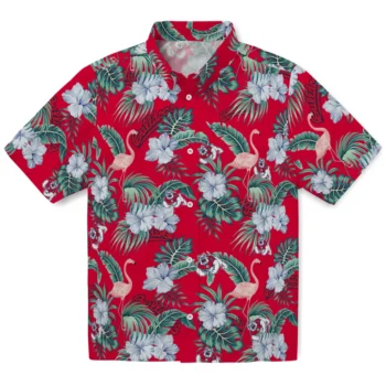 fresno state bulldogs flamingo palms red hawaiian shirts best selling
