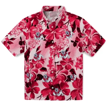 fresno state bulldogs hibiscus arrangement red hawaiian shirts best selling