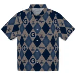 Georgetown Hoyas Hawaiian Shirt – Golfing Plaid
