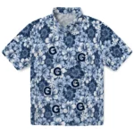 Georgetown Hoyas Hawaiian Shirt – Hibiscus Blooms
