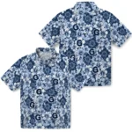 Georgetown Hoyas Hawaiian Shirt – Hibiscus Blooms