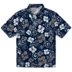 Georgetown Hoyas Hawaiian Shirt – Hibiscus Flower Design