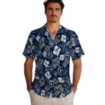 Georgetown Hoyas Hawaiian Shirt – Hibiscus Flower Design