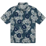 Georgetown Hoyas Hawaiian Shirt – Hibiscus Flowers