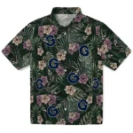Georgetown Hoyas Hawaiian Shirt – Hibiscus Leaves Pattern