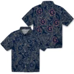 Georgetown Hoyas Hawaiian Shirt – Leaf Outline