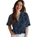Georgetown Hoyas Hawaiian Shirt – Leaf Outline