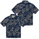Georgetown Hoyas Hawaiian Shirt – Monstera Layer