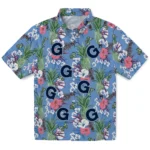 Georgetown Hoyas Hawaiian Shirt – Pineapple Bouquet