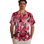 Georgia Bulldogs Hawaiian Shirt – Hibiscus Arrangement