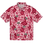 Georgia Bulldogs Hawaiian Shirt – Hibiscus Blooms