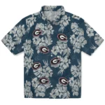 Georgia Bulldogs Hawaiian Shirt – Hibiscus Flowers