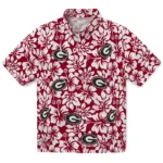 Georgia Bulldogs Hawaiian Shirt – Hibiscus Motif